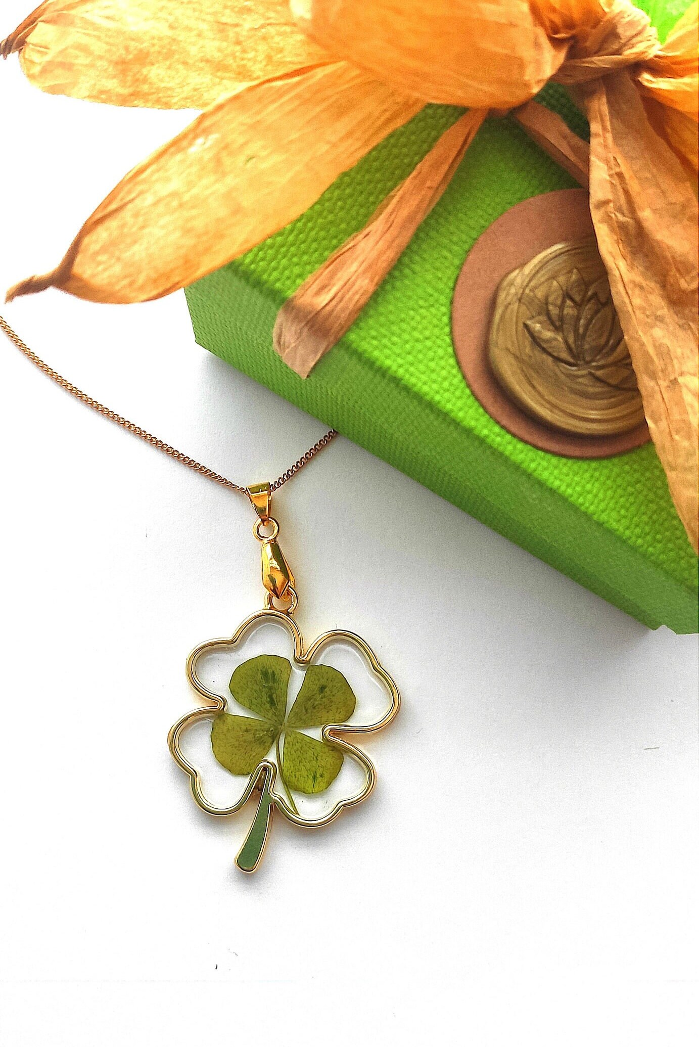 Lot De 60 Pendentifs Trèfle à Quatre Feuilles En Métal Vert - Porte-bonheur DIY Pour Bijoux, Porte-clés - 3