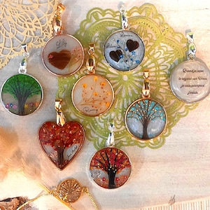 Personalizable Tree of Life with locks of hair or fur, pendant, necklace, key ring, decorative jewellery image 14