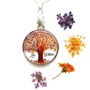 Personalizable Tree of Life with locks of hair or fur, pendant, necklace, key ring, decorative jewellery image 7