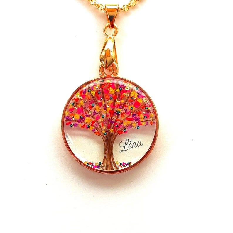 Personalizable Tree of Life with locks of hair or fur, pendant, necklace, key ring, decorative jewellery image 17