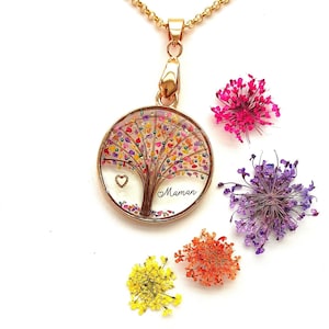 Personalizable Tree of Life with locks of hair or fur, pendant, necklace, key ring, decorative jewellery image 4