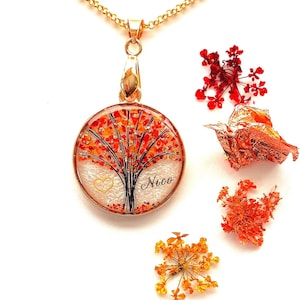 Personalizable Tree of Life with locks of hair or fur, pendant, necklace, key ring, decorative jewellery image 15