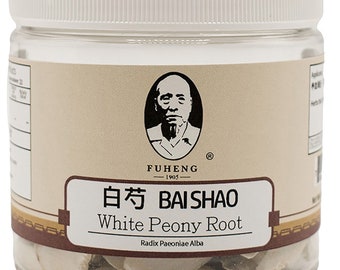 BAI SHAO - 白芍 - Raíz de peonía blanca - FUHENG福恒 - Desde 1905 - 100g