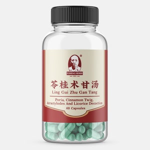 Fuheng - Ling Gui Zhu Gan Tang - 苓桂朮甘湯 - 胶囊 - Poria, Cinnamon Twig, Atractylodes And Licorice Decoction - FUHENG福恒 - Since 1905 - 60 pills