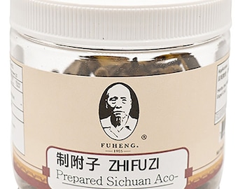 Zhi Fu Zi - 制附子 - Prepared Sichuan Aconite Root - FUHENG福恒 - Since 1905 - 100g