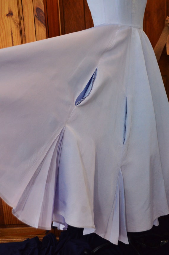 1950s Pale Purple Party Dress - image 3