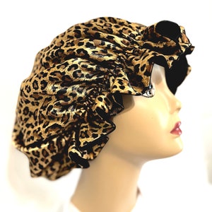 Doppelschicht-seidige Satin-Mütze, Haar-Mütze für Frauen, lockiges Haar-Mütze für Frauen, natürliches Haar-Satin-Mütze Geschenke für Frauen, Erwachsene Mütze