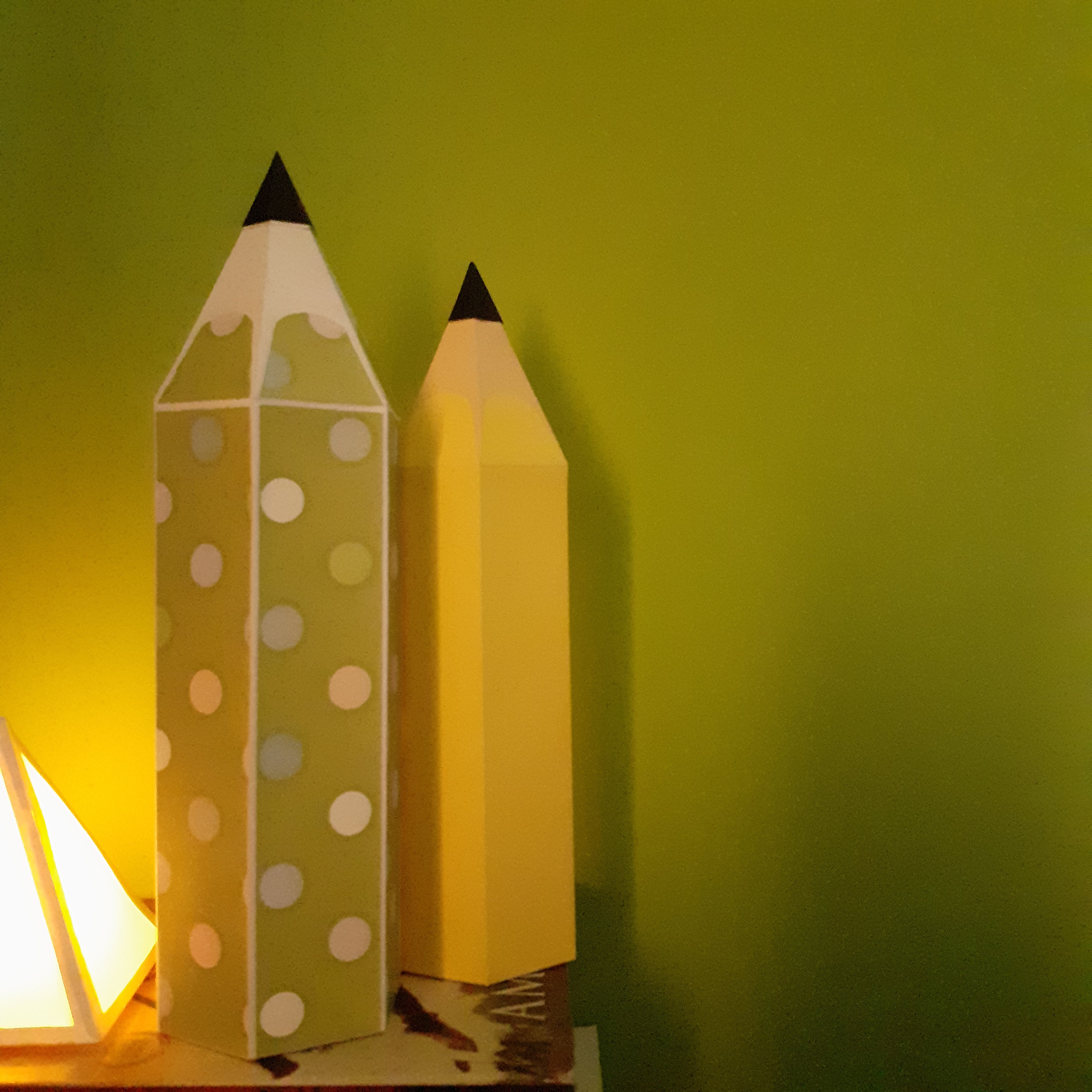 DIY Paper Pencil 3D Papercraft SVG Files Cricut Digital Template Gift ...