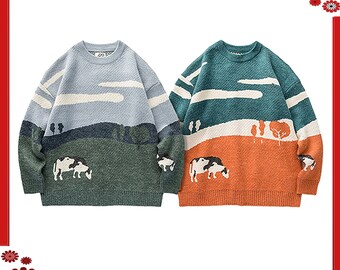 cow jumper knitting pattern
