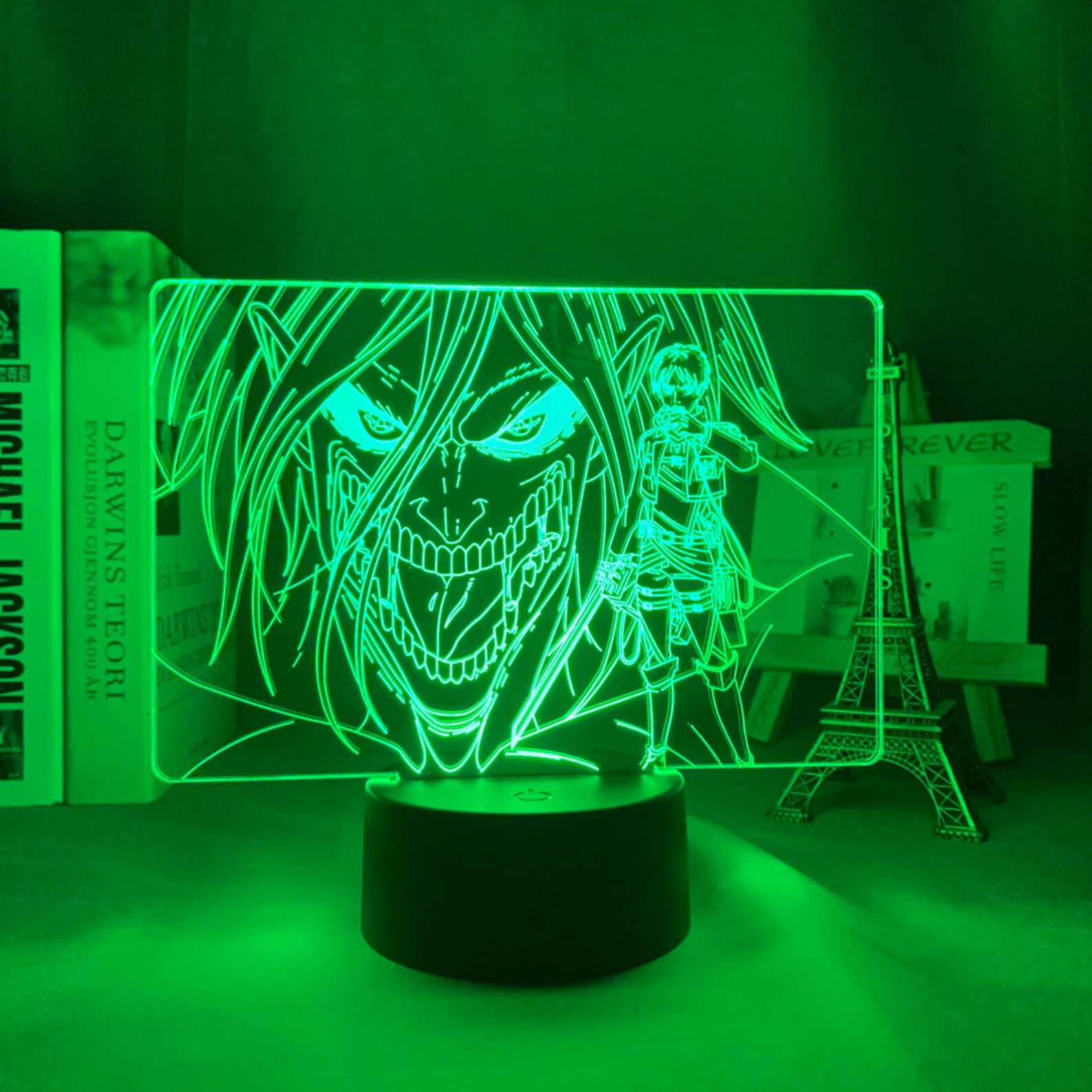 Attack on Titan Eren Yeager LED Neon Lamp AOT LED Light | Etsy