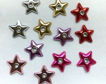 Disco Stars Roller Skate Accessories multiple colors - Sold in Singles - Eyelet Shoe Laces