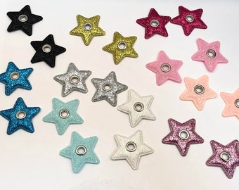 Stars Roller Skate Accessories multiple colors - Sold in Singles - Eyelet Shoe Laces