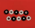 Handmade Daisy Lace Roller Skate Accessories: Black & White Shoe Laces (Sold in Singles) product logo
