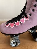 Pink Color Heart Lace Chain Roller Skate Accessories - Sold in Singles - Eyelet Shoe Laces product logo