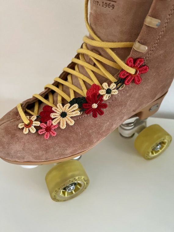 Flowers Lace Chain Roller Skate Accessories Sold in Singles Eyelet Shoe  Laces 