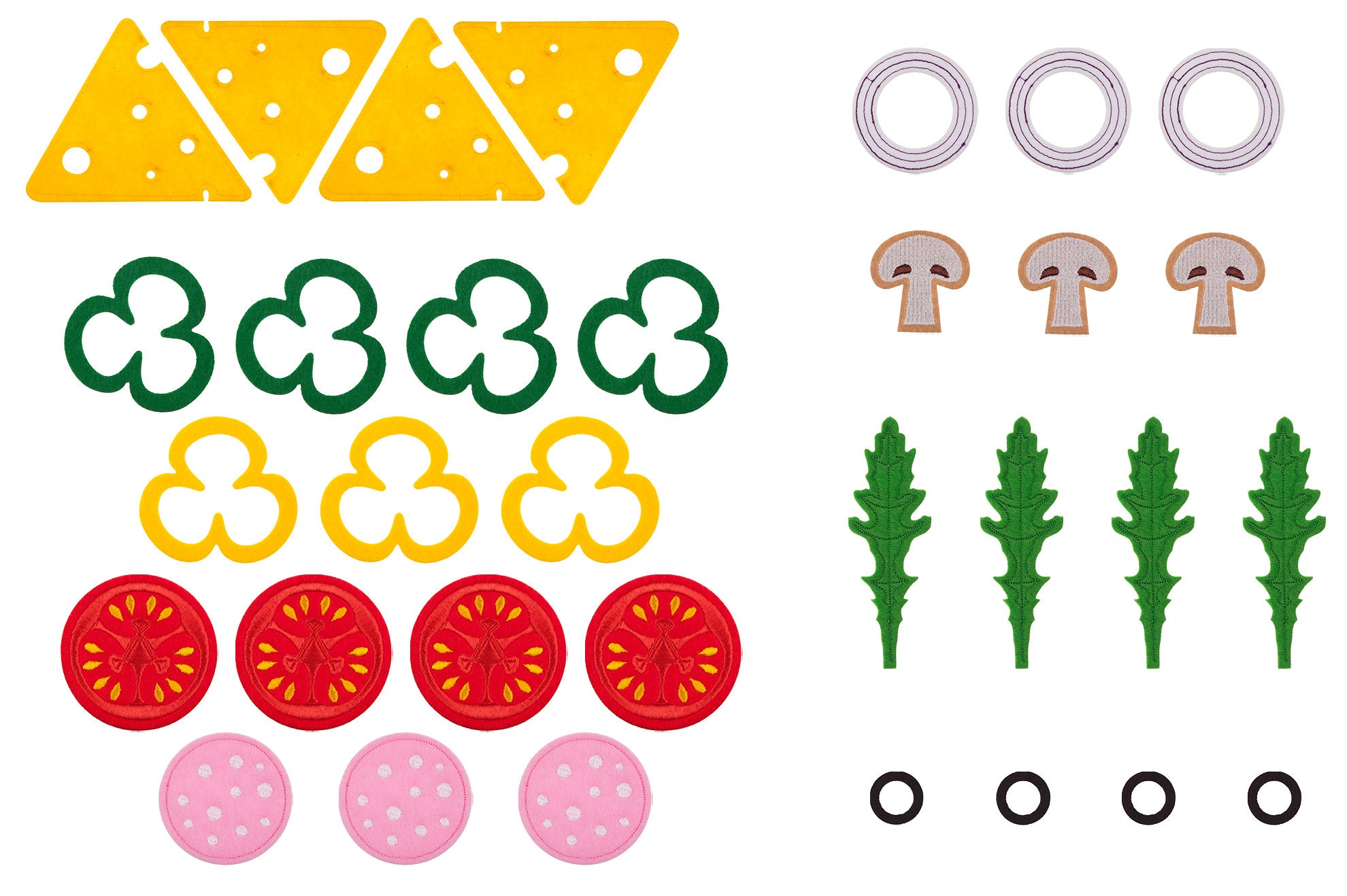 Felt Pizza Setfelt Kitchen Toyskitchen Toys for Kidsfelt Etsy