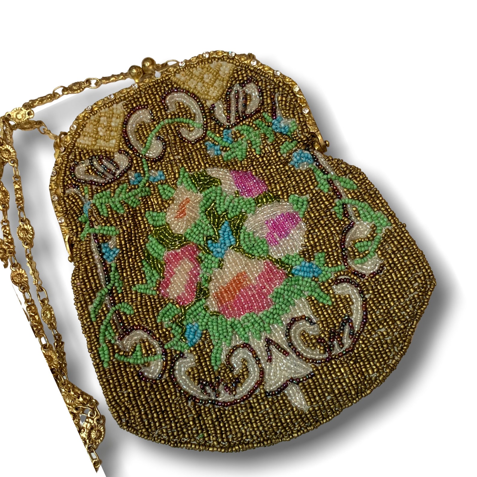 Vintage Christiana Beaded Purse Etsy