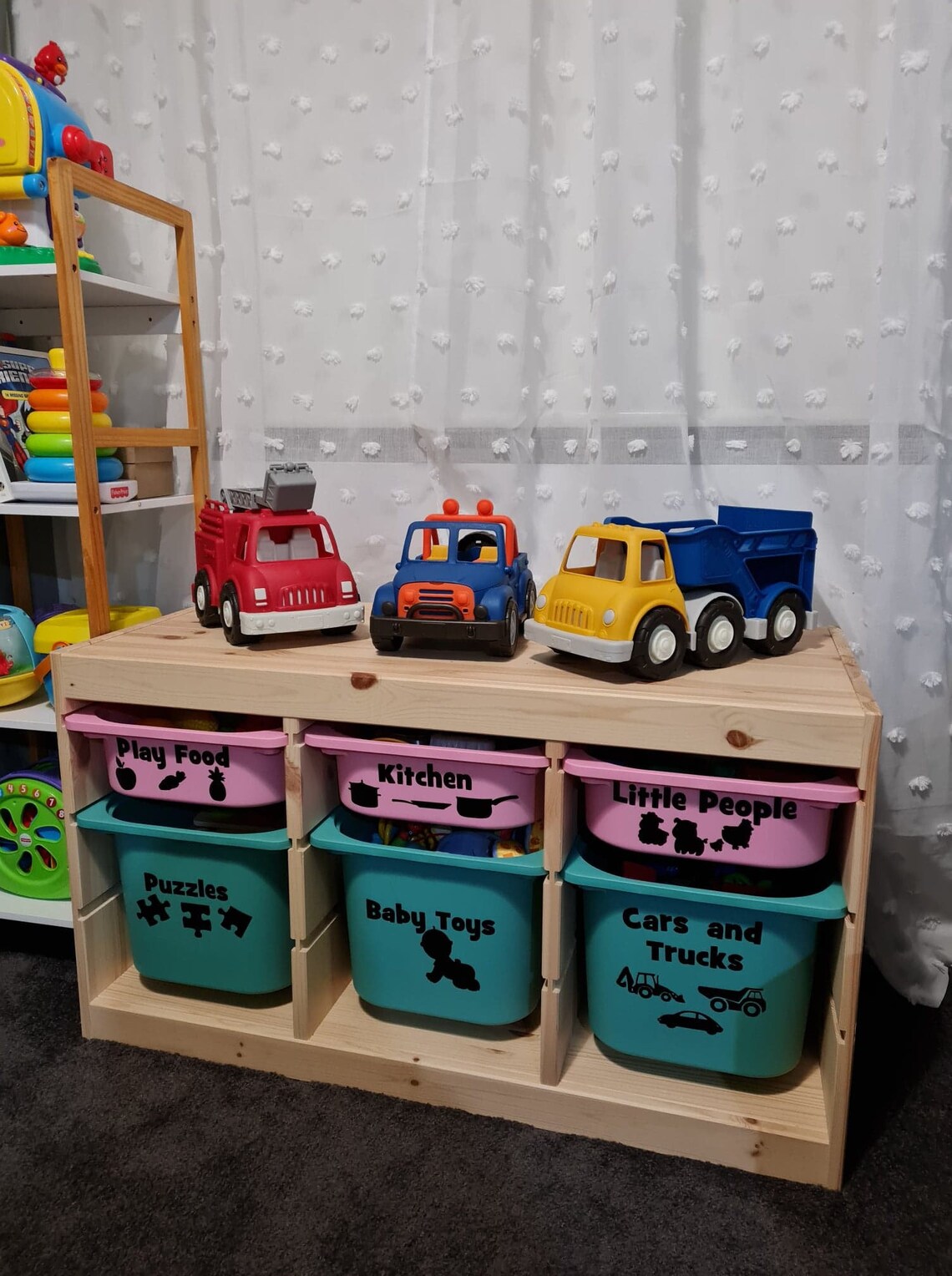 Toy Box Decals SVG, Vinyl Decals, Toy Storage, Toy Organisation