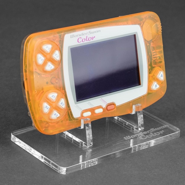 Display stand for Bandai Wonderswan color handheld console - Crystal Clear | ZedLabz