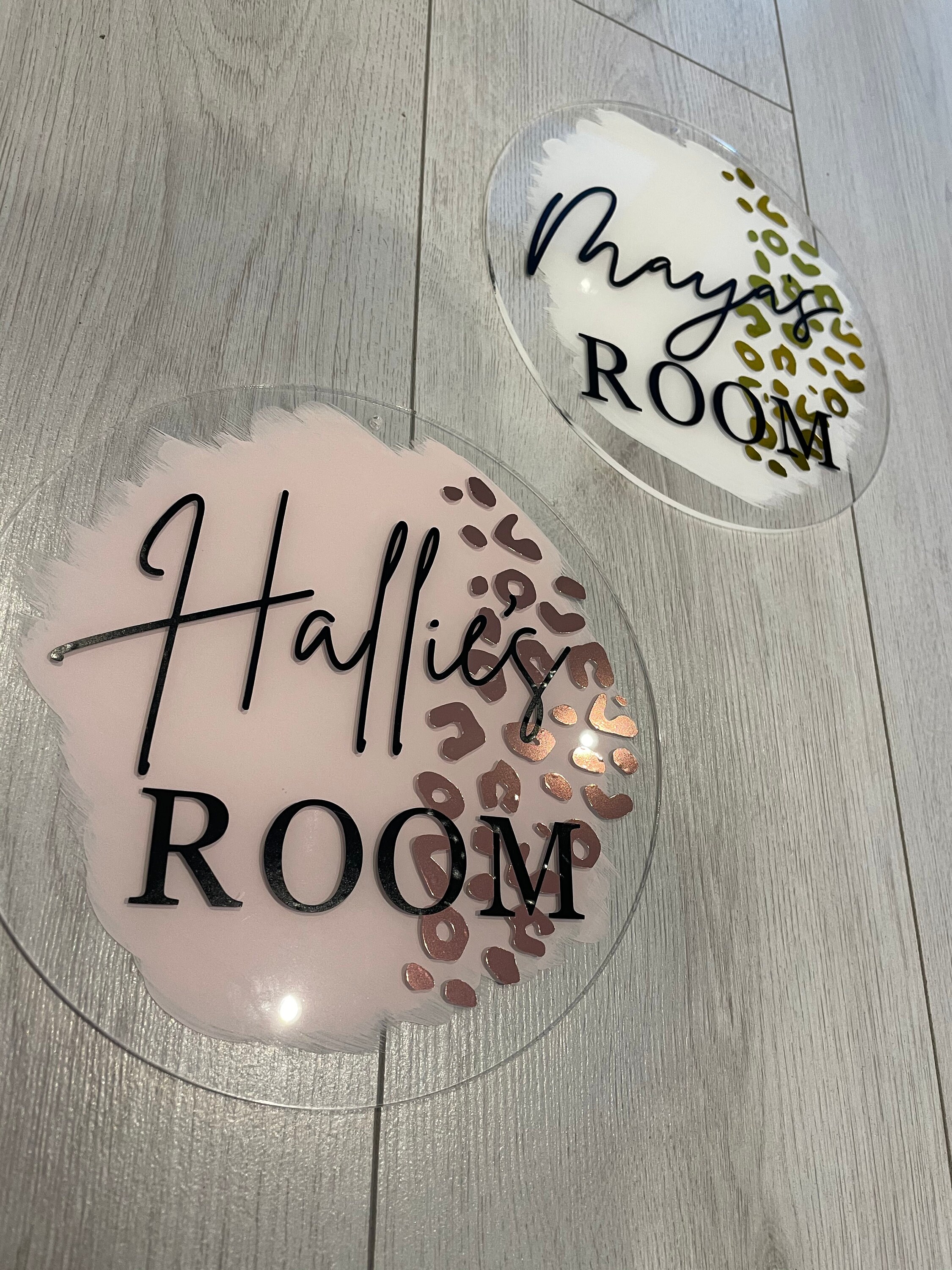 Personalised Painted acrylic circle sign 20cm custom perspex Etsy