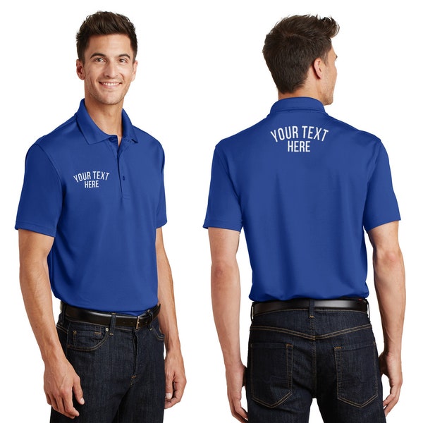 Custom Polo Shirts Design Your Own, Custom Embroidered Polo Shirts for Mens Shirts Custom, Golf Shirt with Custom Logo Text