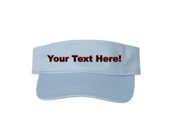 Viseira personalizada com costura à mão – Qualquer logotipo ou texto