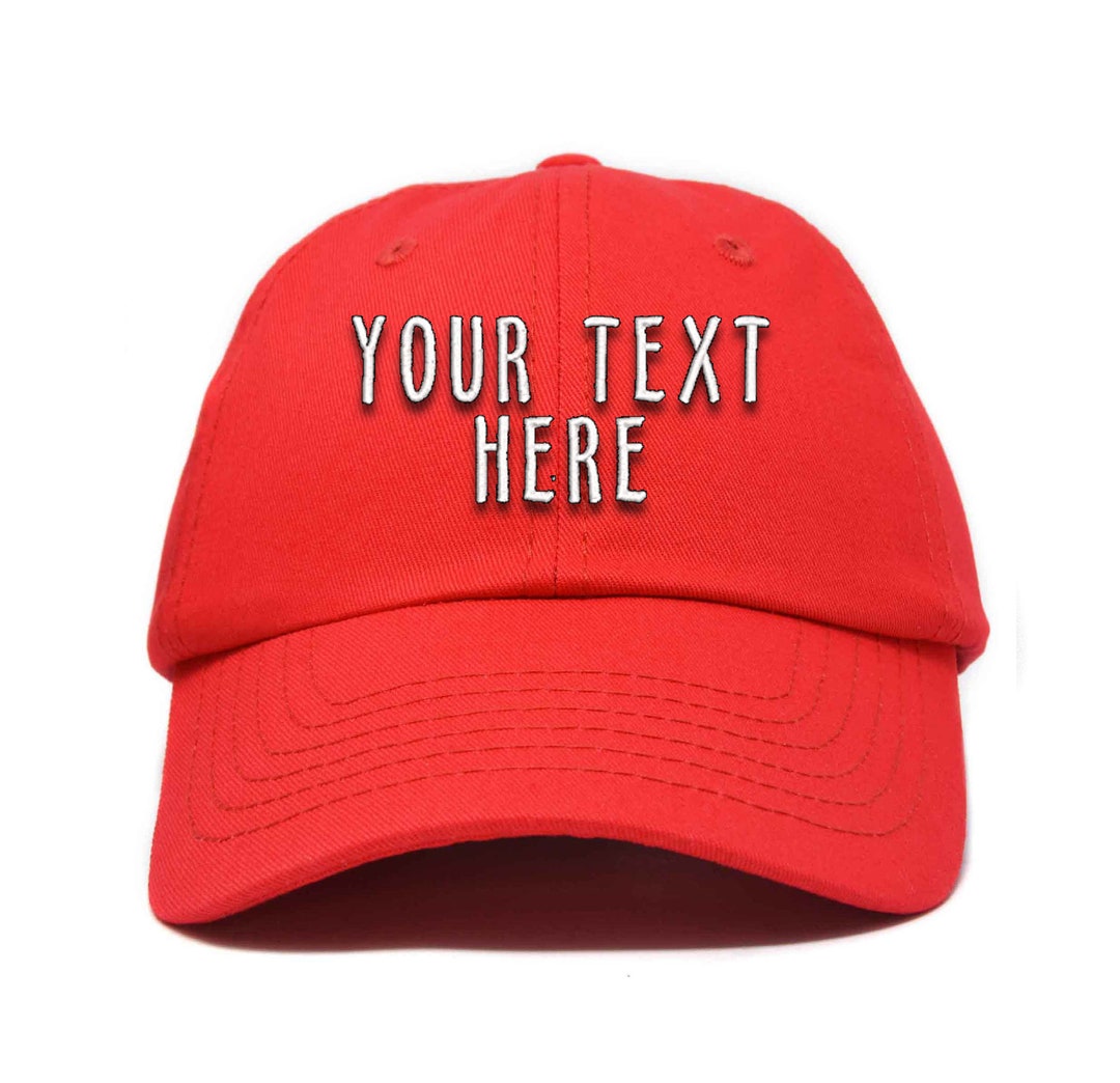 Custom Embroidered Baseball Cap Personalized Raised Embroidery Hat ...