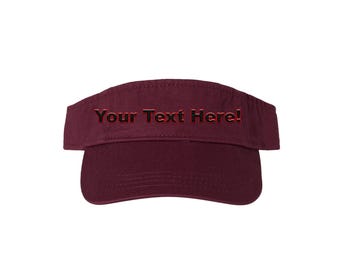 Personalized Text Visor – Premium Embroidery for Sports or Coaches
