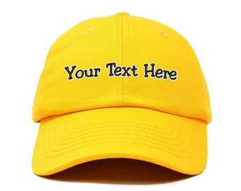 Custom Dad Soft Hat Add Your Own Embroidered Text Personalized Adjustable Cap Text Name Personalized Any Logo Design Unisex Unstructured
