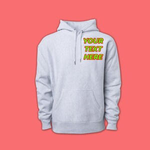 Personalized Hoodie – Your Logo or Text, Soft & Cozy Feel | Unisex, great gift, high quality hoodie, long sleeve