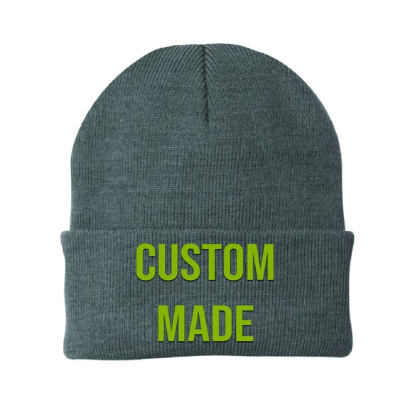 Personalized Beanie Custom Stitched Snow Cap Ski Cap Snow Cap Logo Embroidered Any Logo Design Artwork Custom Stitched Personalized Etsy UK