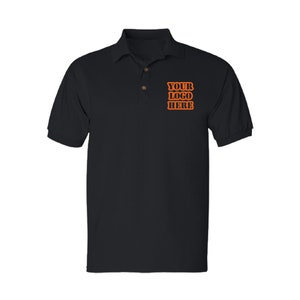 Personalized Custom Embroidered Polo Shirt name logo or text | Custom Logo design art