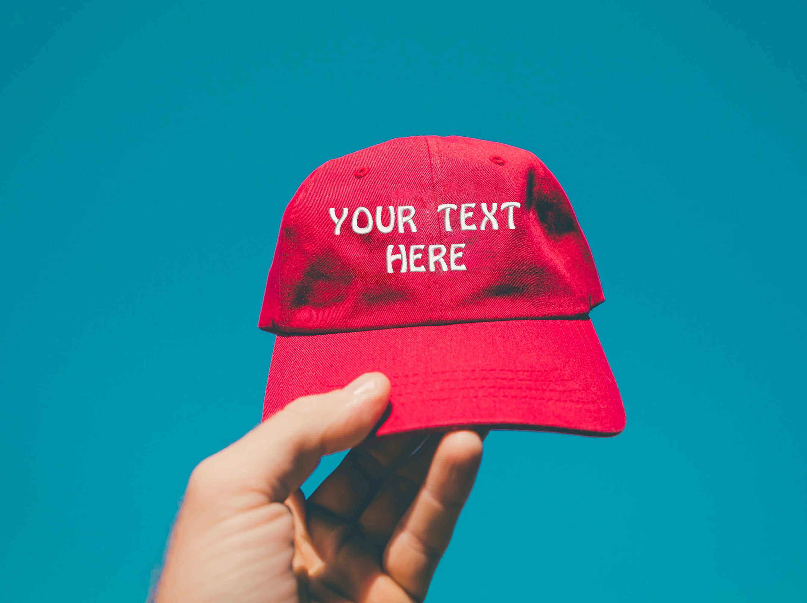 Low Profile Hats / Embroidered Dad Hat / Unstructured Gym