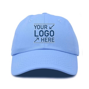 Baseball Cap 100% Katoen gepersonaliseerde | Mannen en vrouwen Low Profile Ongestructureerde voor & achter Logo Artwork Gepersonaliseerd ontwerp