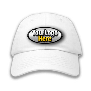 Aangepaste tekst hoed / cap gepersonaliseerde | Mannen en vrouwen Low Profile Ongestructureerde voor & achter Logo Artwork Gepersonaliseerd ontwerp
