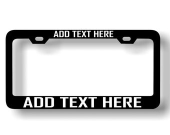 Customized Heavy Duty License Plate Frame Laser Engraved Stainless Steel Free Shipping! 100% Satisfaction Guaranteed Custom License Metal