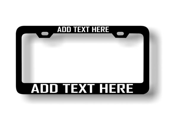 Buy Customized Heavy Duty License Plate Frame Laser Engraved