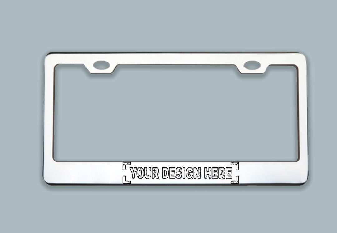 Personalize Laser Engraved License Plate Frame, Custom License Plate