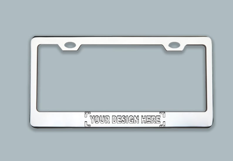 Personalize Laser Engraved License Plate Frame Custom License Etsy