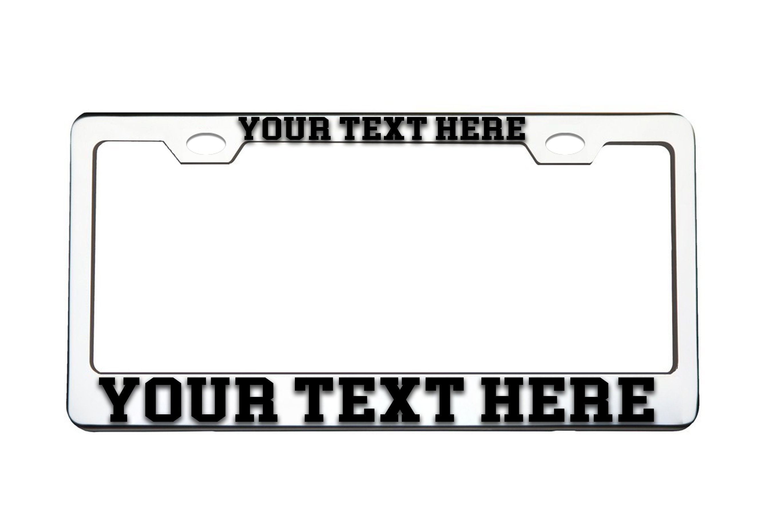 Custom Metal Frame Funny License Plate Frame Custom Etsy