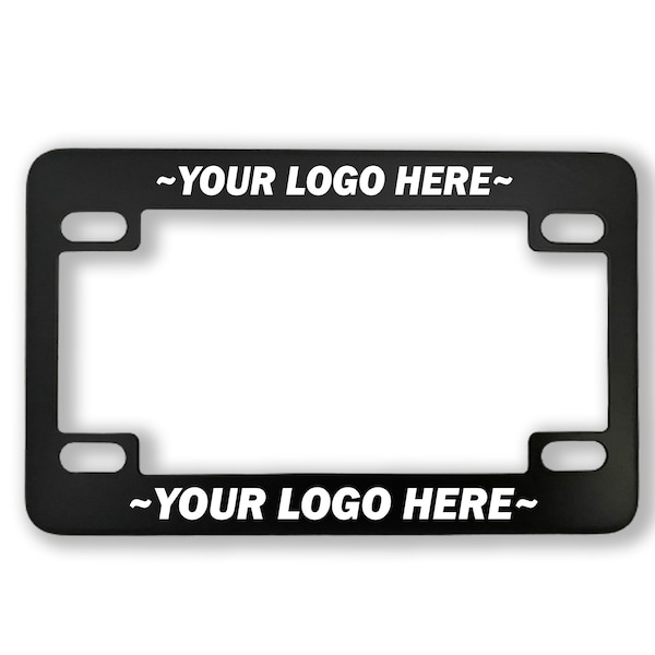 MOTORCYCLE CUSTOM TEXT | Motorcycle license plate frame Bike parts Accessories Custom Personalized Laser engraved Etched