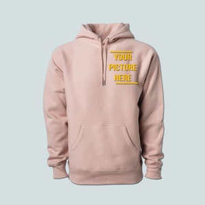 Personalized Hoodie hand made Customized sweatshirt | Logo Artwork text embroidery Great gift for him or for her Customized