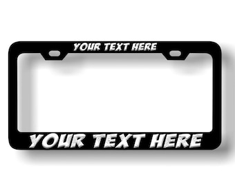 Customized Heavy Duty License Plate Frame Laser Engraved Premium Personalized Heavy Duty License Plate Frame
