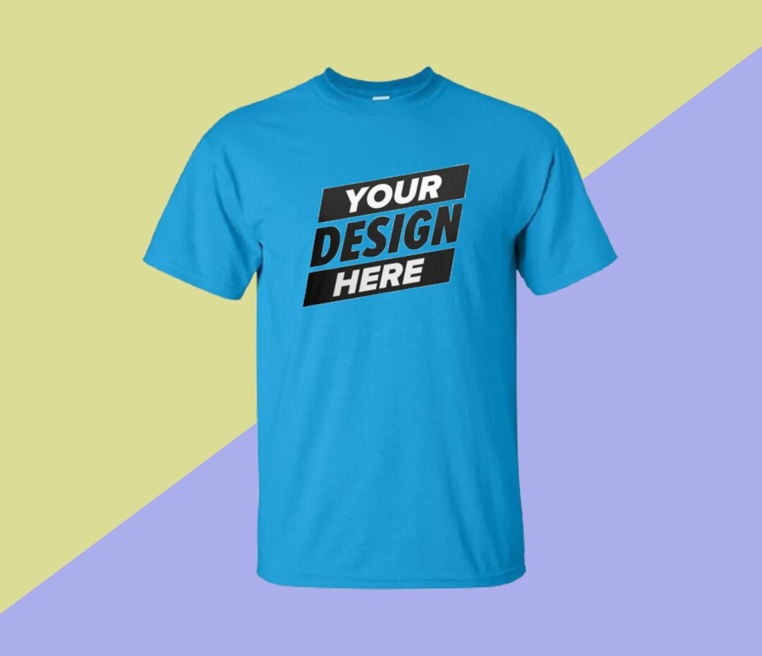 Custom T Shirts Front Back Add Your Text Ultra Soft for Men & - Etsy