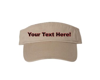 Custom Logo Visor – High-Quality Embroidery, Pick Any Color