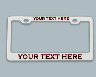 Personalize Laser Engraved License Plate Frame, Custom License Plate Frame Laser Engraved High Quality Stainless Steel frame