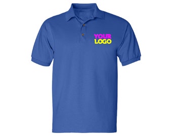 Custom Logo Polo Shirts - 100% Cotton or Sports Custom Embroidered Cotton Polo Shirts for Men Unisex Golfing Golf tee Business