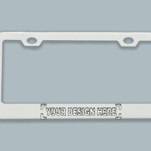 Laser Engraved Customize License Plate Frame Etsy
