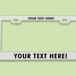 Personalized License Plate Frames for Cars, Custom License Plate Frame, Custom Car Plate Tag, License plate frame