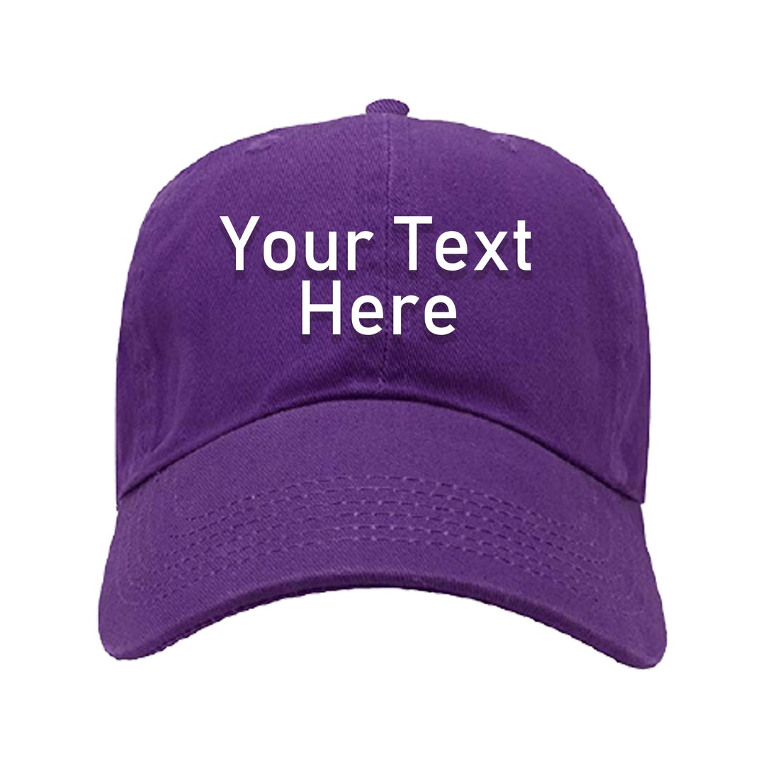 3D or 2D Puff Embroidery Custom Hat Embroidered Structured Adjustable